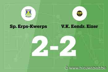 Erps-Kwerps sleept gelijkspel uit de brand in de thuiswedstrijd tegen Eendracht Eizer