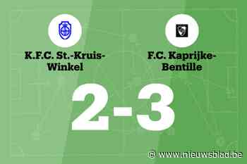 Hinssen scoort twee keer voor FC Kaprijke-Bentille in wedstrijd tegen KFC St-Kruis-Winkel
