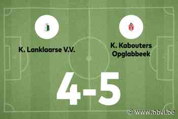 Vier opeenvolgende overwinningen voor Opglabbeek B na 4-5 winst tegen Lanklaar