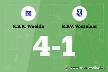 Van Gorp leidt Weelde naar zege tegen Vosselaar