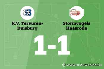 KST Haasrode speelt gelijk tegen Tervuren-Duisburg