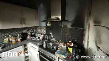 Firefighters called to house after pan left on hob