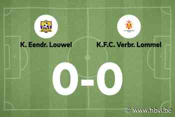 Duel tussen Louwel en V. Lommel blijft doelpuntloos