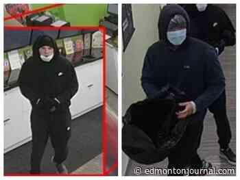 Police seek suspects after south Edmonton cannabis store robbery
