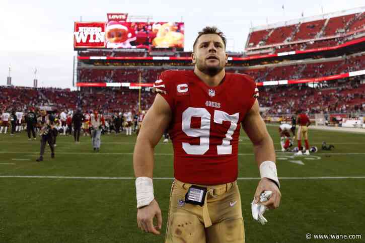 49ers star Nick Bosa fined for crashing interview wearing MAGA hat