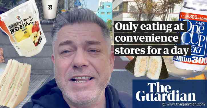 Justin McCurry's day of eating only Japanese convenience store food – video