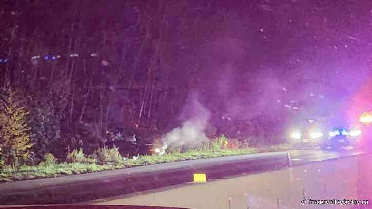 Update: Highway 1 east of Chilliwack still blocked at 9:15 p.m. Sunday due to police incident