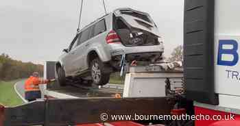 "Landmark" crashed car removed from side of road