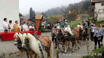 Tradition der Leonhardifahrt in Lippertskirchen: 120 Reiter trotzen dem Nebel