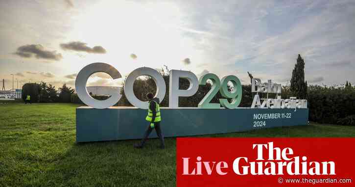 Cop29 live updates: global north owes $5tn a year climate debt to global south, say campaigners