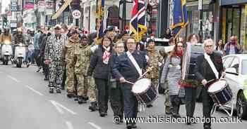 Remembrance parade commemorates those who fell in wars