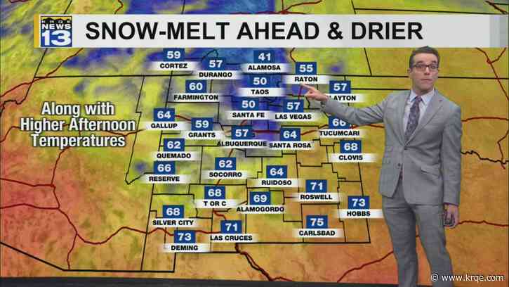 Snow-melt continues on Veterans Day in New Mexico