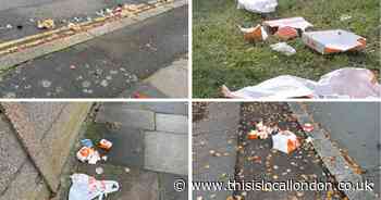 Neighbourhood 'has become dumping ground' for takeaway's containers