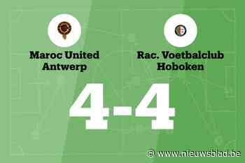 Maroc United Antwerp en Hoboken B verdelen de punten