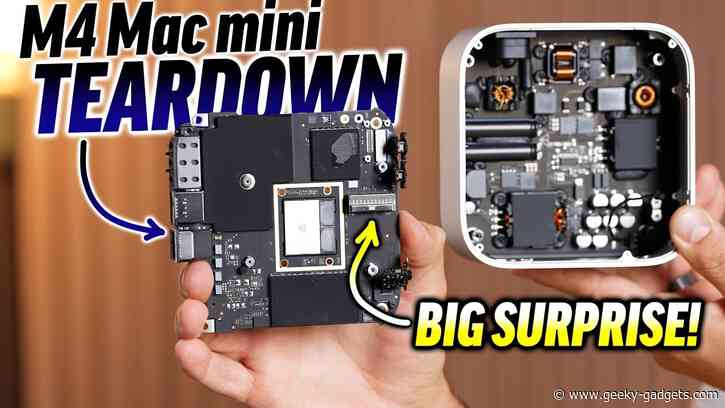 Apple’s HIDDEN M4 Mac mini Secret REVEALED! (Teardown