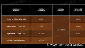 Grafikchips für Notebooks: Modellvarianten der RX 8000M und Strix Halo beschrieben