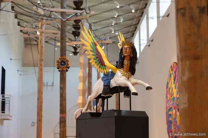 At MASS MoCA, Osman Khan Marries ‘One Thousand and One Nights’ with an AI-Generated Storyteller and Flying Carpet Drones