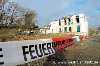 Hiddenhausen: Abriss der abgebrannten Kitty-Bar beginnt