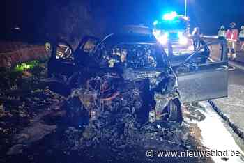 BMW brandt volledig uit langs E403