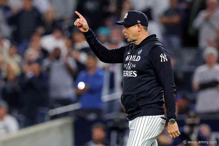 ‘I mean, here I am’: Yankees’ Aaron Boone said he’s glad to be back for another season as skipper