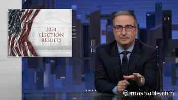 John Oliver reacts to the election result, really doesn't hold back