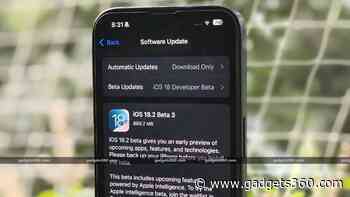 iOS 18.2 Developer Beta 3 Update for iPhone Rolling Out Now: Here's What’s New