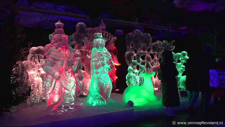 Biddinghuizen - Op eerste Flevolandse editie IJsbeelden Festival ook graffitikunst te zien