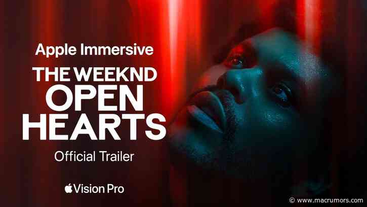 Apple Teases 'Immersive Music Experience' From The Weeknd‬ Coming to Vision Pro This Week