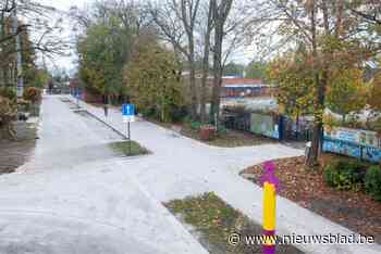 Nieuwe fietszone aan omgeving Boudewijnschool in centrum Lommel