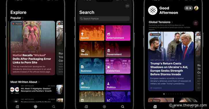 Particle is a new app using AI to organize and summarize the news
