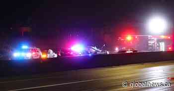 Multi-vehicle crash closes Highway 1 westbound through Burnaby