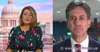 Ed Miliband stopped in tracks by Susanna Reid over £300 energy bill promise