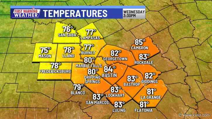 First of two cold fronts arrives Wednesday