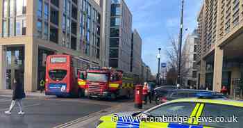 Dozens of firefighters rush to building fire near Cambridge railway station