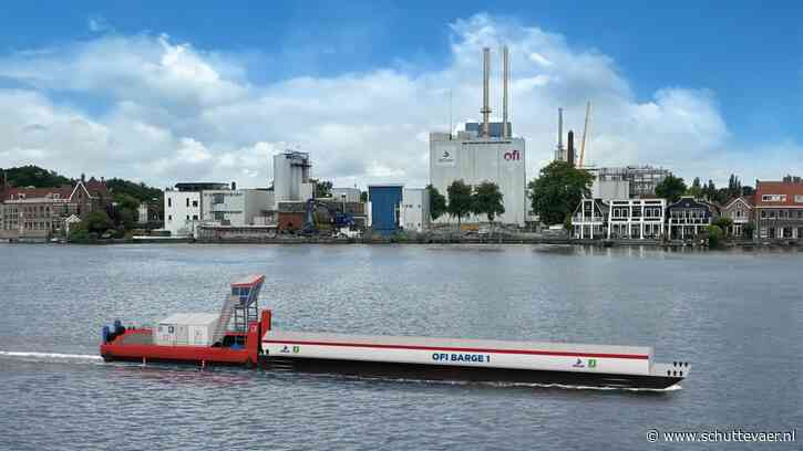 Verouderde motorschepen gaan als duwbakken samen met Kotug’s E-Pusher cacao vervoeren