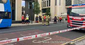 Cambridge building fire sees emergency services called to Station Square