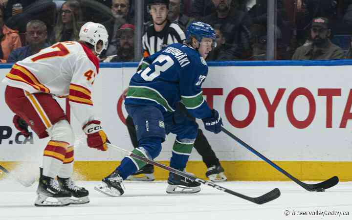 Canucks’ rookie Lekkerimaki earns praise from coach, teammates in NHL debut