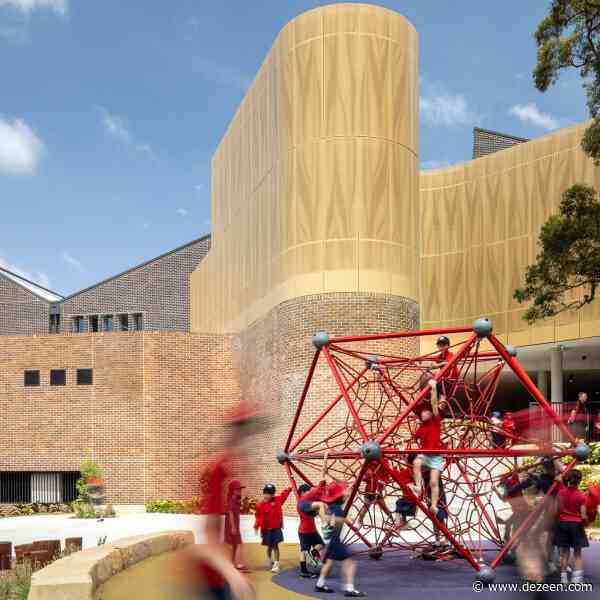 Fjcstudio wraps Sydney school in perforated aluminium facade