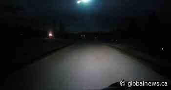 Meteor lights up the skies over southern Alberta
