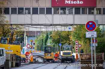 Wichtige Straße in Bielefeld bald wieder befahrbar