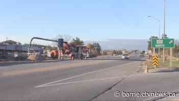 Sinkhole forced lengthy closure of Highway 400 ramp in Barrie