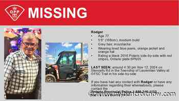 UPDATE” 77 year old last seen north of Killaloe FOUND 