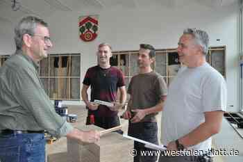 Brackweder Stadtwappen bereits in Position