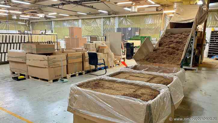 Illegale sigarettenfabriek ontdekt bij inval in bedrijf: 30.000 kilo tabak