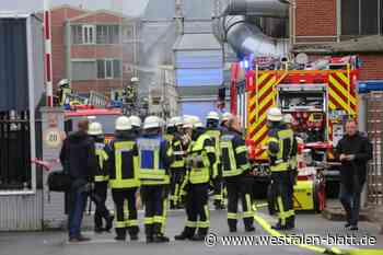 Feuerwehr-Großeinsatz in Bielefeld-Brackwede