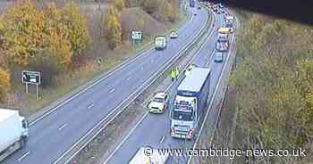 Live updates as crash blocks road near Cambridgeshire