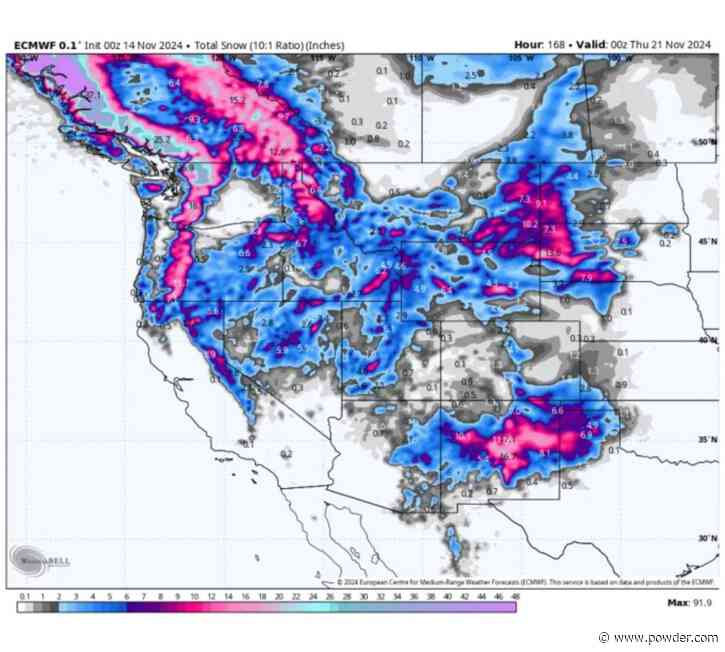25 Inches of "Blower" Powder Forecasted for Canada and PNW