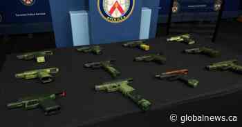 ‘Something we see in TV and movies’: Toronto police showcase guns used in studio shootout