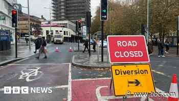 Long delays after burst water main in city centre