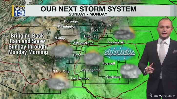 A storm moves into New Mexico this weekend